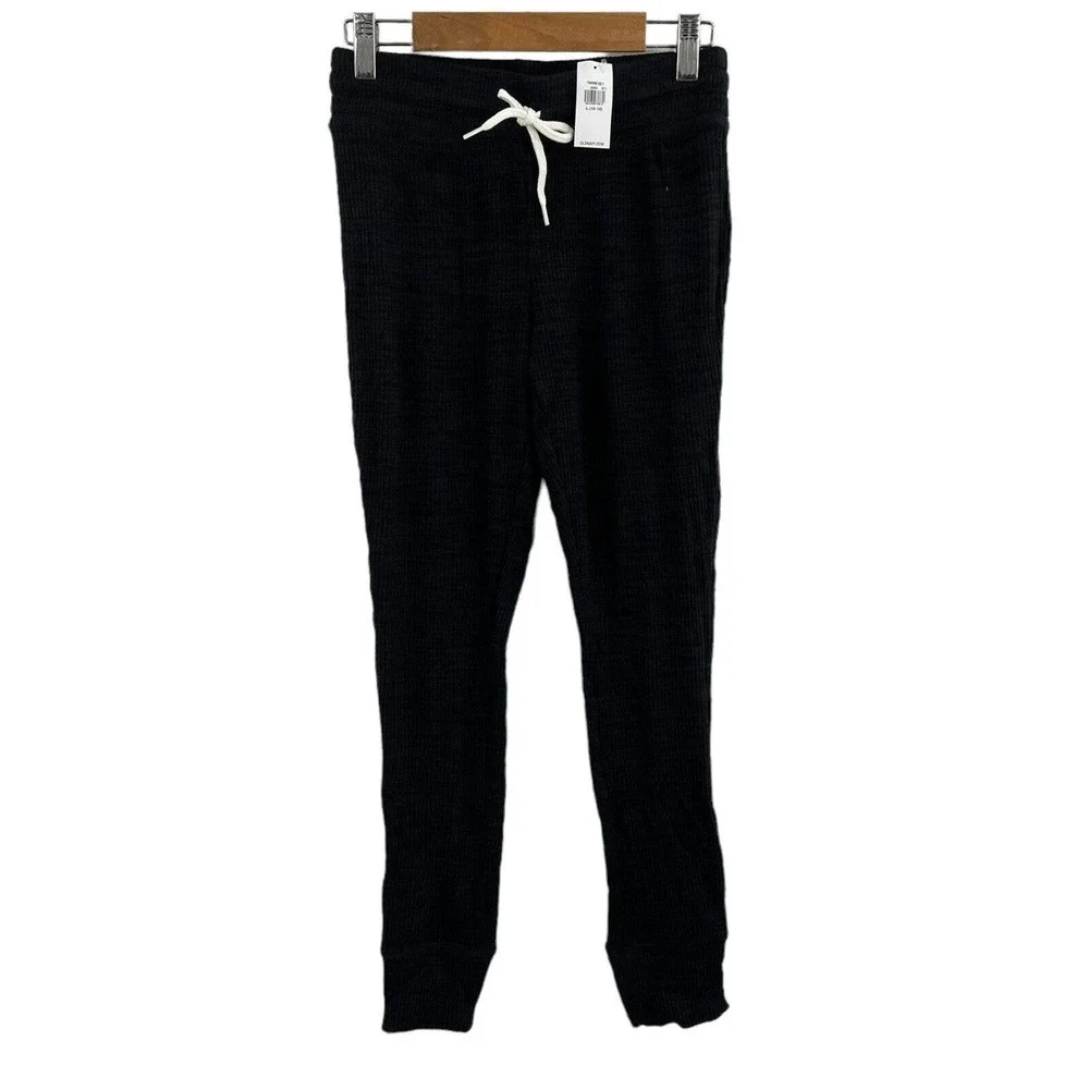 Old Navy Black‎ Ribbed Jogger Pants Size Large New